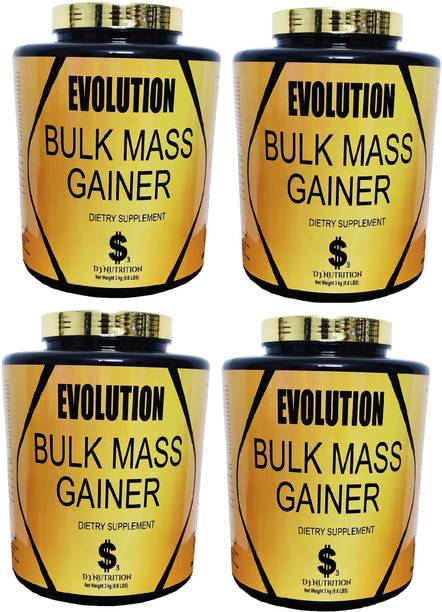 Dollar3 Nutrition Evolution Genuine Bulk Inspired By USA (6.6+6.6+6.6+6.6Lbs) Weight Gainers/Mass Gainers