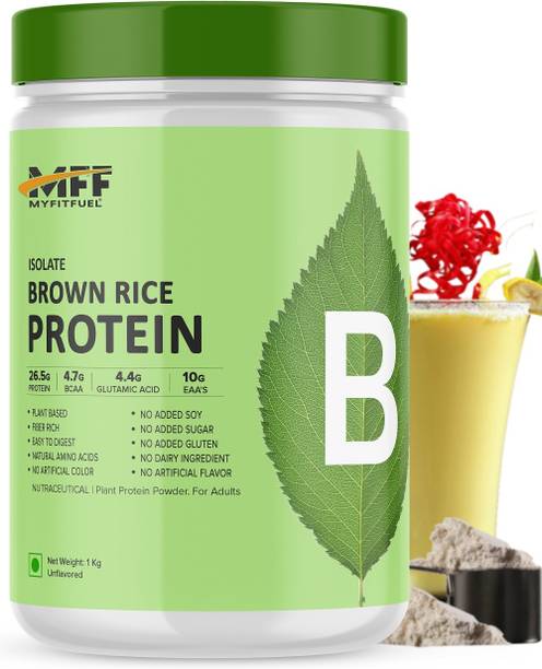 MyFitFuel Plant Brown Rice Protein 1 Kg (2.2 lbs) Unflavored Plant-Based Protein