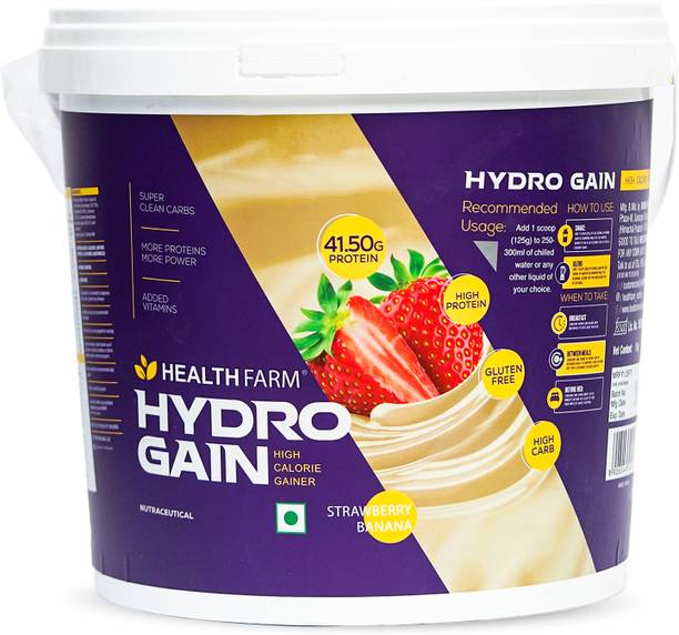 HEALTHFARM Hydro Gain Premium Whey Protein for Muscle Weight Gainers/Mass Gainers