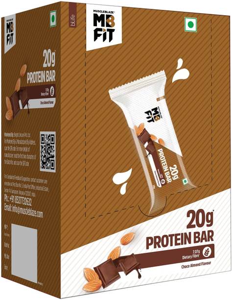 MUSCLEBLAZE 20 g Protein Bar, Gluten-Free, Healthy Protein Snacks, For Energy & Fitness Protein Bars
