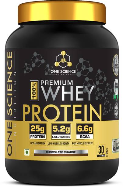 One Science 100% Premium Whey Protein 907GM (Chocolate Charge) Whey Protein