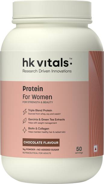 HEALTHKART HK Vitals ProteinUp Women, Triple Blend with Collagen & Biotin Whey Protein