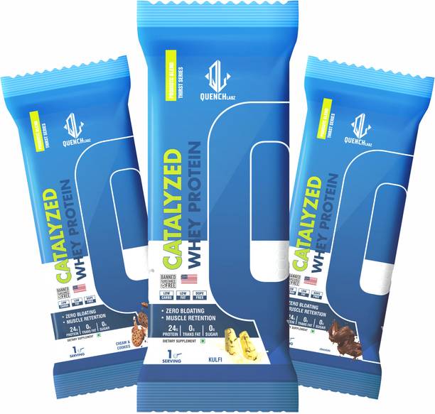 QUENCHLABZ Catalyzed Whey | 3 Pouch Combo – Gut-Friendly, High-Protein Blend Whey Protein