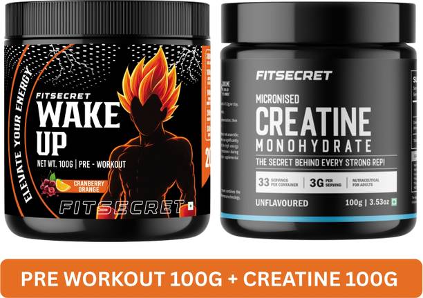 FitSecret Wake Up Pre Workout + Creatine Monohydrates Combo Pre Workout