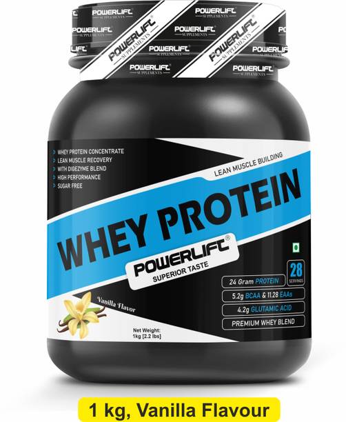 POWERLIFT Whey protein 24G protein | Raw Whey From USA | With Digezyme Blend Whey Protein