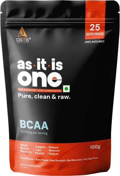 AS-IT-IS Nutrition Asitis One BCAA Powder 100gm Unflavored BCAA