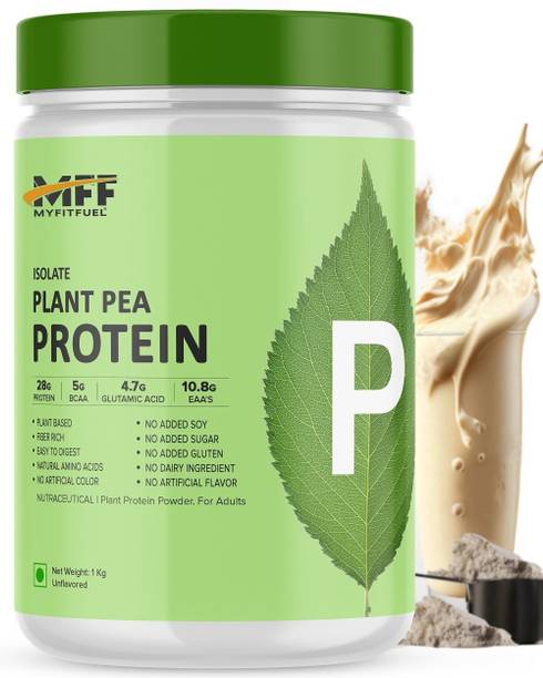 MyFitFuel MFF Plant Pea Protein Isolate 1 kg (Unflavored) Plant-Based Protein