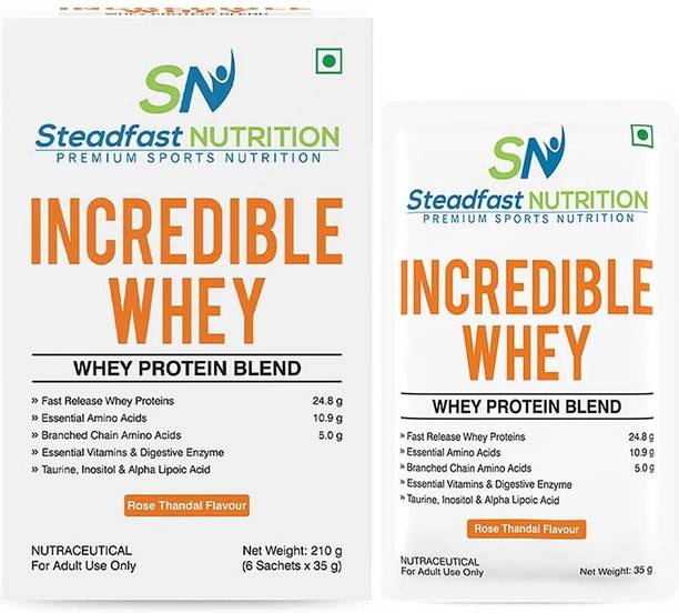 Steadfast NUTRITION Incredible Whey Protein | 24.8g Isolate and Concentrate Fast Release Whey Protein