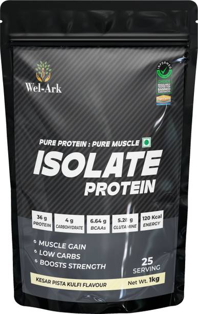 Wel-Ark ISO Protein 90% Whey Protein (1 kg, Kesar Kulfi) Whey Protein