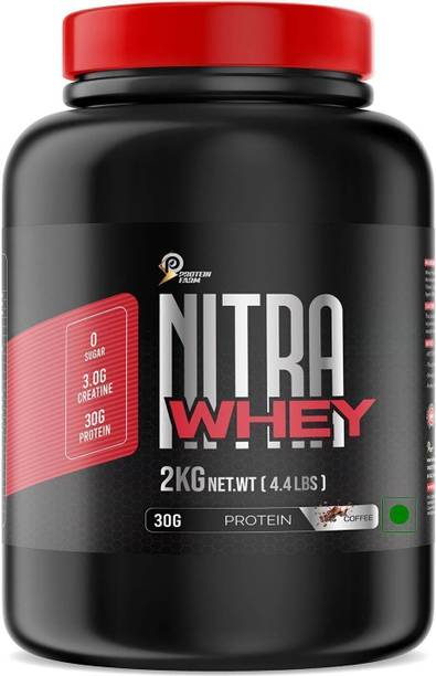 PROTEINFARM NITRA WHEY MUSCLE BUILD PROTEIN WITH ADDED CREATINE /HIGH MUSCLE RECOVERY Whey Protein