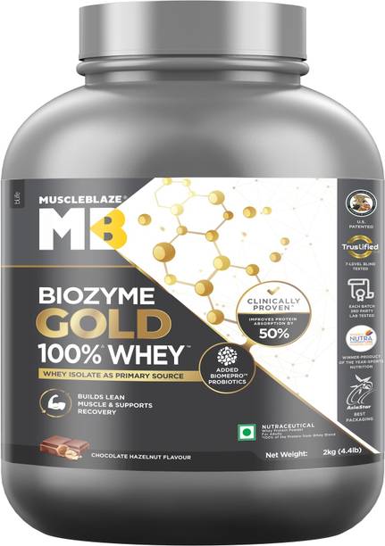 MUSCLEBLAZE Biozyme Gold 100% Whey Protein Whey Protein