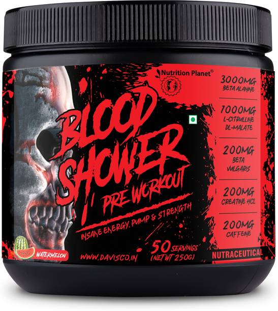 Nutrition Planet Blood Shower Preworkout, 50 Servings Pre Workout