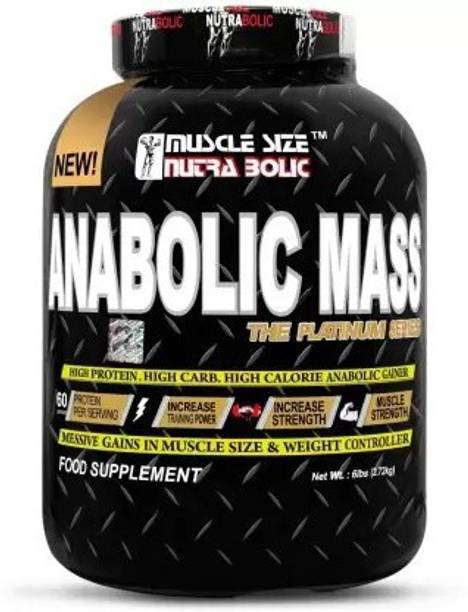 MUSCLE SIZE ANABOLIC MASS GAINER HIGH PROTEIN GAINER (6lbs) Weight Gainers/Mass Gainers
