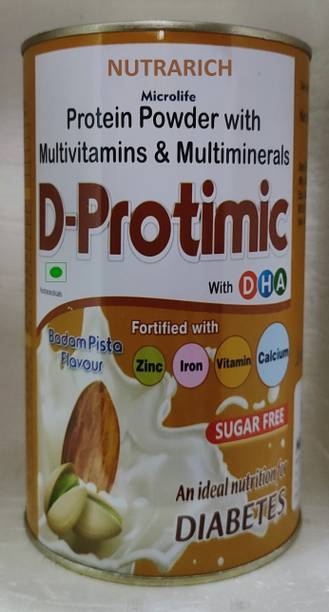 NUTRARICH D-Protimic Sugar Free Protein Powder Vitamin B12 Biotin Stamina Nutrition Health Protein Blends
