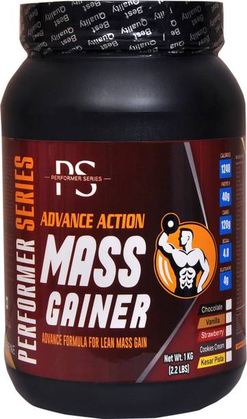 PERFORMER SERIES Advance Action Mass Gainer (1kg/2.2lbs , Choc) Adv formula for lean mass gain Weight Gainers/Mass Gainers