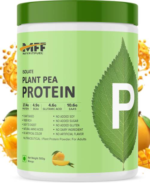 MyFitFuel Plant Pea Protein Isolate, 500gm, Mango Alphonso Plant-Based Protein