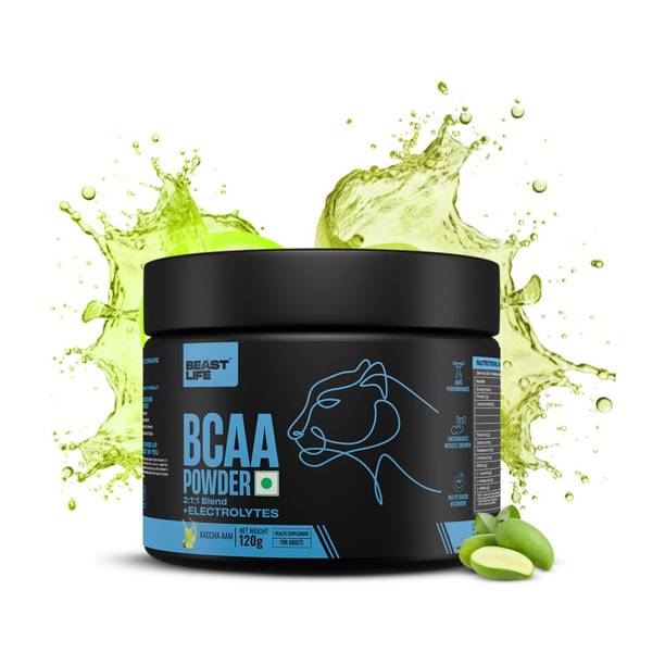 BeastLife High recovery BCAA | 5g BCAA in 2:1:1 Ratio + Electrolytes- Recovery & Endurance BCAA