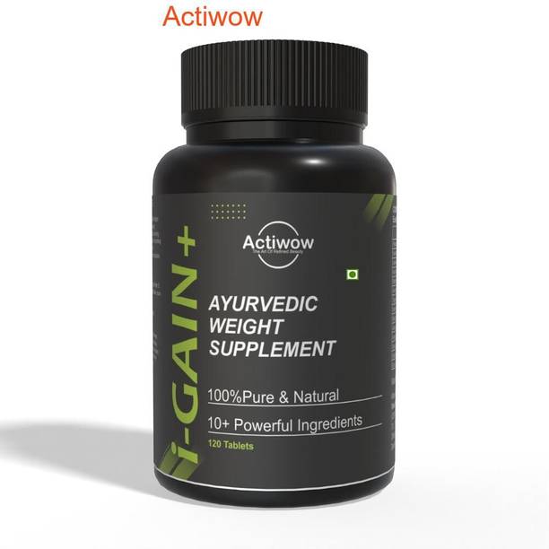 ACTIWOW i-Gain+ I Herbal Weight Gainer I Helps You Gain Healthy Muscle Mass Weight Gainers/Mass Gainers