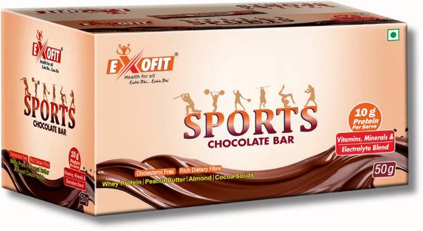 EXOFIT Sports Bar 6x50 (300g Total) (Chocolate) Protein Bars
