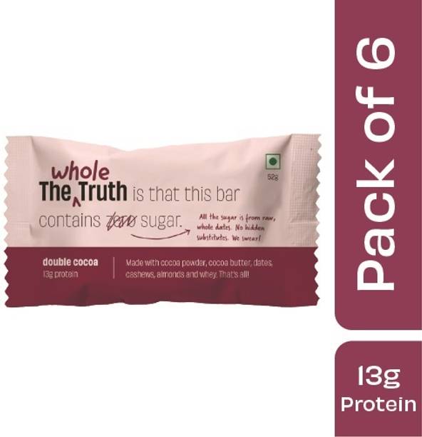 The Whole Truth Double Cocoa | Pack of 6 Nutrition Bars