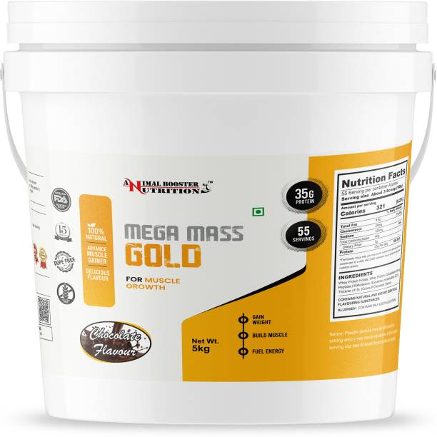 Animal Booster Nutrition Mega Mass Gold 5kg Weight Gainers/Mass Gainers