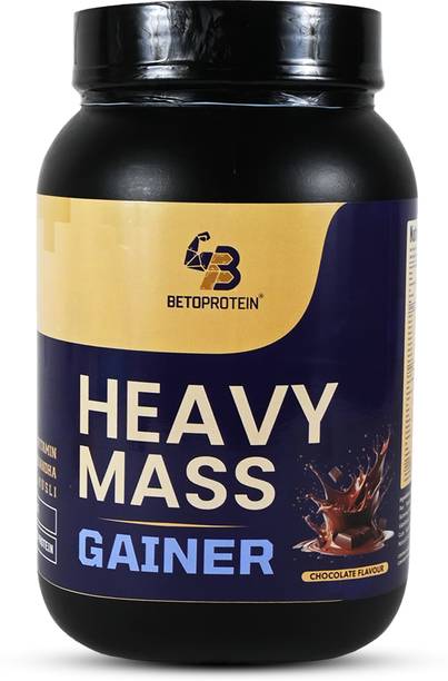 BetoProtein Heavy Mass Gainer Chocolate Flavour Whey Protein Blend 1kg Jar Whey Protein