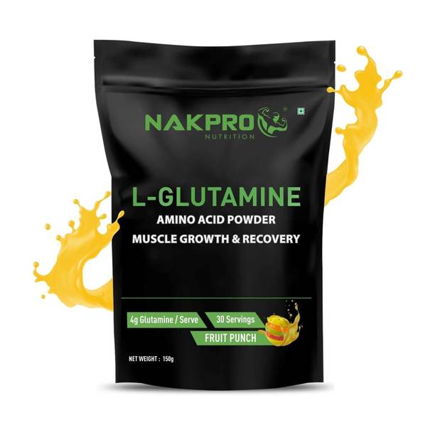 Nakpro L-Glutamine Supplement Powder - 30 Servings Glutamine