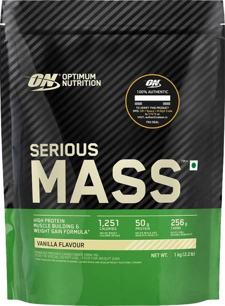 Optimum Nutrition (ON) Serious High Protein Weight / Mass Gainers with Vitamins,Minerals& Creatine Weight Gainers/Mass Gainers