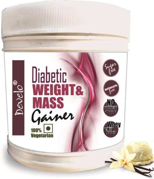 DEVELO Weight & Mass Gainer for Diabetics, Sugar Free Supplement for Diabetes Care Weight Gainers/Mass Gainers