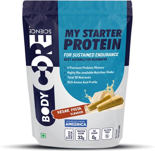 Body Core Science My Starter Protein-1 Kg (Kesar Pista) Whey Protein