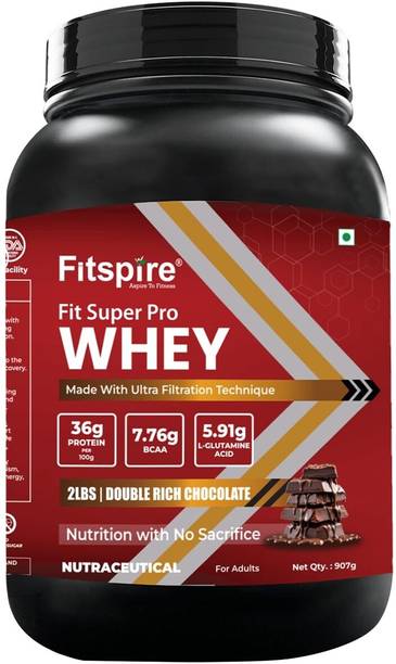 Fitspire Super Pro Whey Protein | 36g Protein | 7.8g BCAA | Whey Protein