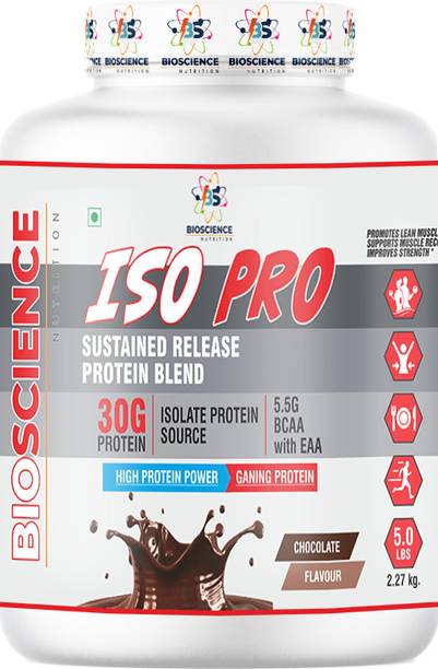Bioscience Nutrition ISO PRO Whey Protein Isolate Blend | 30g Protein with BCAA & EAA| Gainer Powder Whey Protein