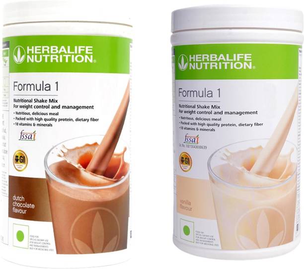 HERBALIFE Formula 1 Shake Mix- Chocolate Flavor & Vanilla Flavor For Weight Loss Plant-Based Protein