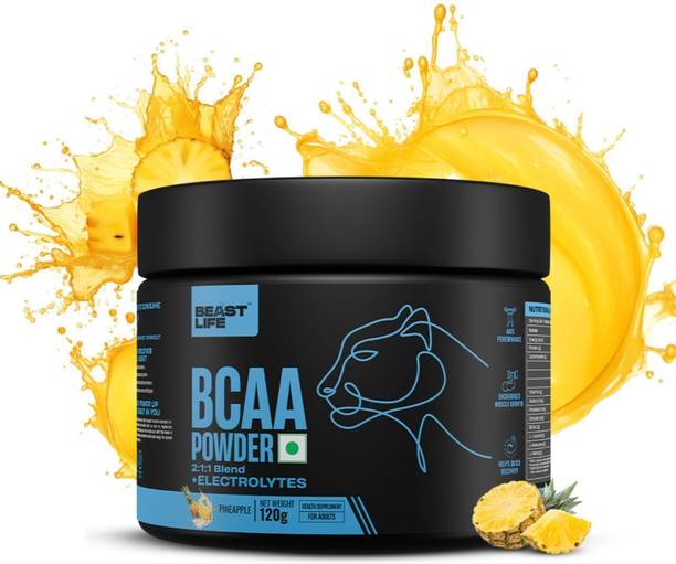 BeastLife High recovery BCAA | 5g BCAA in 2:1:1 Ratio + Electrolytes- Recovery & Endurance