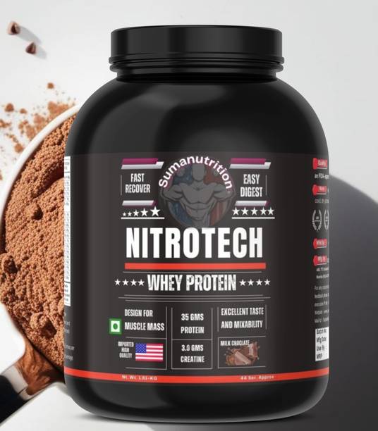 sumanutrition Nitrotech Proteins Supplement for Muscle Recovery & Post Workout Whey Protein