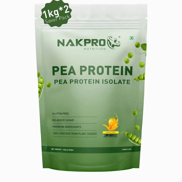 Nakpro 100% Pea Protein Isolate, 26g Protein, Natural Vegan Plant Protein Powder Plant-Based Protein