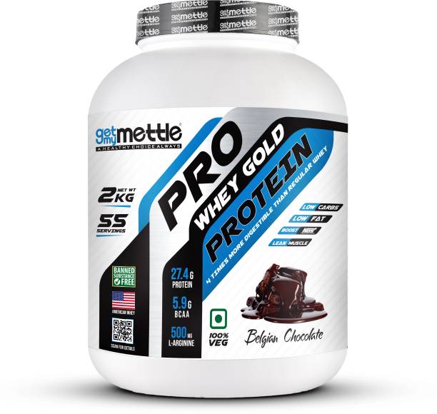 getmymettle Pro Whey Gold Protein | 27.4g Protein | 5.9 g BCAA | 500mg Arginine Whey Protein