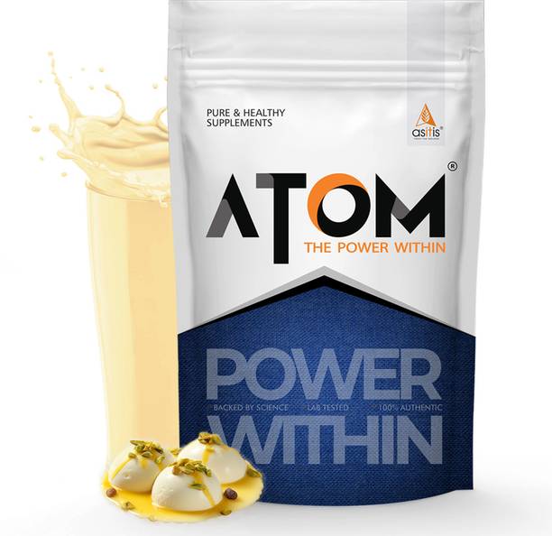 AS-IT-IS Nutrition ATOM PWR Whey Protein with Enzymes, 1Kg Rabri Rasmalai Whey Protein