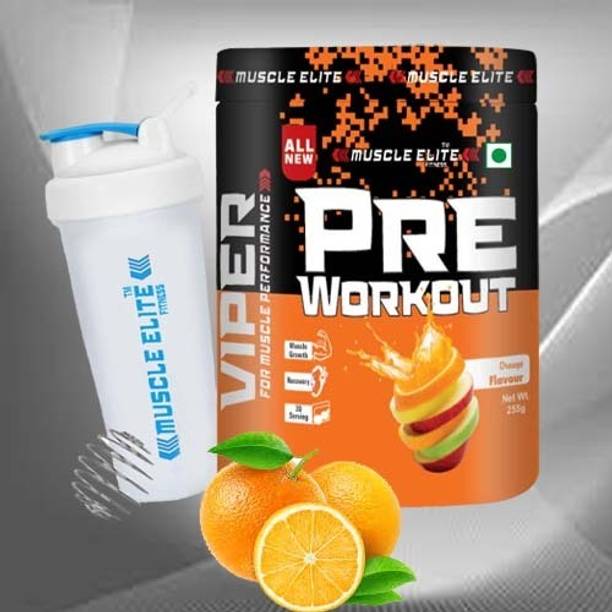 MUSCLE ELITE FITNESS Pre -Workout Supplement to Boost Your Energy & Performance Free shaker For Men BCAA