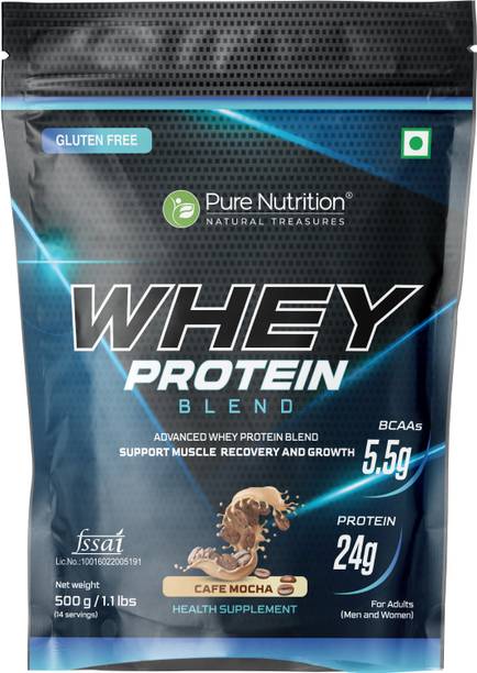 Pure Nutrition Whey Protein Blend of Isolate & Concentrate For Muscle Recovery & Body Building Protein Blends