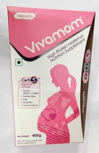 vivamom Maternal Nutrition in Pregnancy & Lactation(400g, Chocolate Flavored) Whey Protein