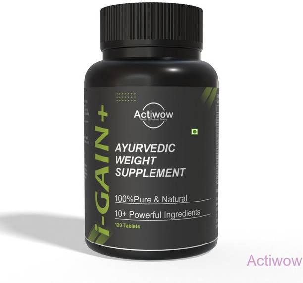 ACTIWOW i-Gain+ I Organic Muscle Gainer I Promotes Safe & Healthy Mass Gain Weight Gainers/Mass Gainers