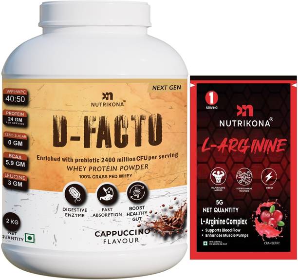 NUTRIKONA Dfacto Whey Isolate Protein with L-Arginine Supplement powder Whey Protein