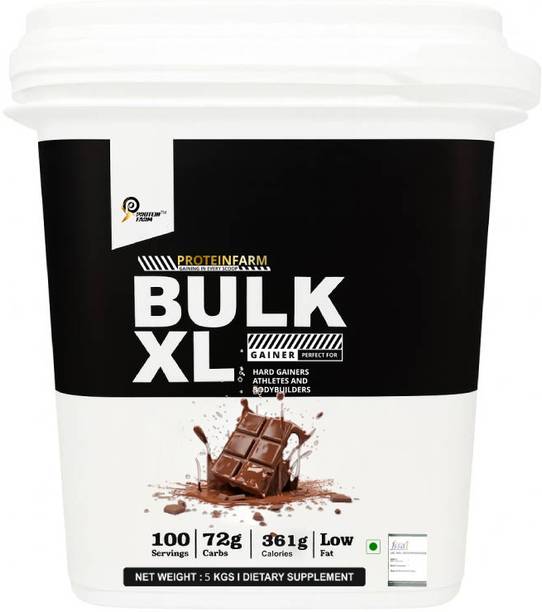 PROTEINFARM BULK XL GAINER / 72 g Carbs / Low Fat Weight Gainer Weight Gainers/Mass Gainers