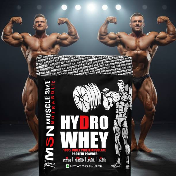MUSCLE SIZE Hydro Whey Protein Isolate Powder for Men and Women Bodybuilding Supplement Whey Protein