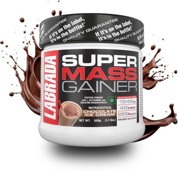 Labrada Super Mass Gainer Chocolate Ice Cream|Weight Gainer with Protein|1.5 Serving Weight Gainers/Mass Gainers