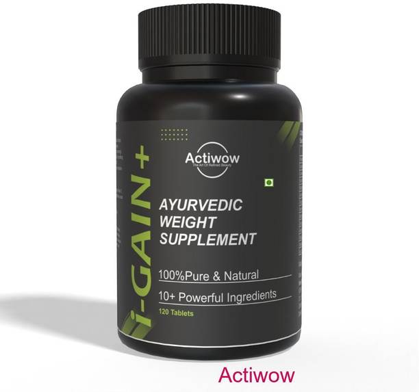ACTIWOW i-Gain+ I Organic Mass Gainer I Boosts Muscle Growth & Strength Weight Gainers/Mass Gainers