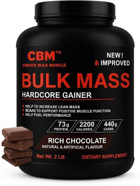 CBM BULK Mass Hardcore Weight Gainer 2lb Weight Gainers/Mass Gainers