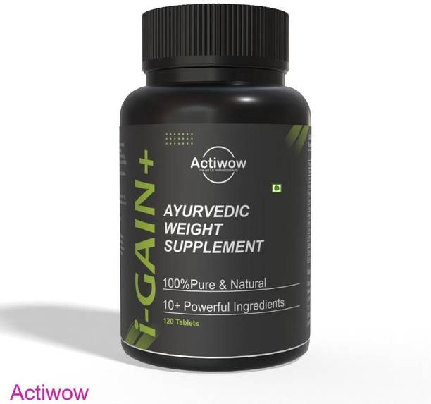 ACTIWOW i-Gain+ I Herbal Protein Gainer I Boosts Muscle Growth & Weight Gain Weight Gainers/Mass Gainers