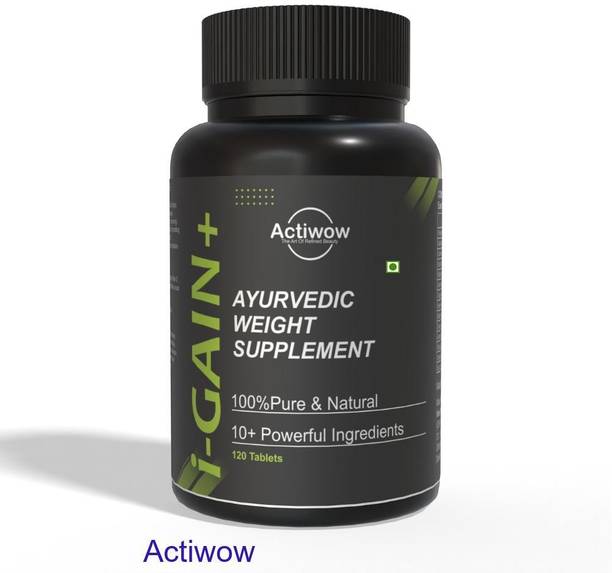 ACTIWOW i-Gain+ I Organic Muscle Gainer I Boosts Strength & Supports Healthy Mass Weight Gainers/Mass Gainers